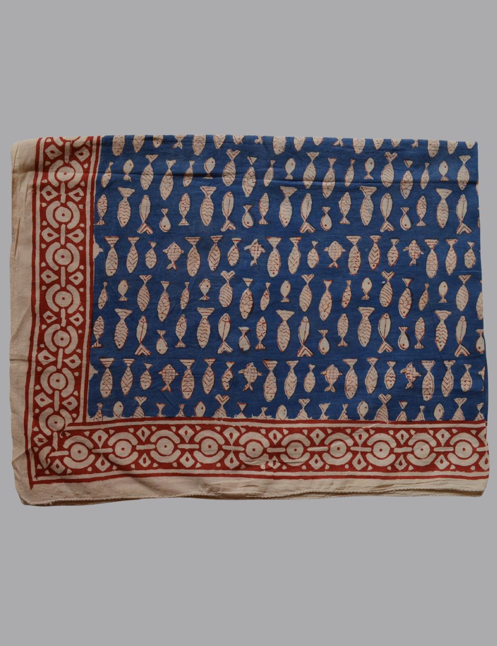 Fish Print Indian Bagru Print Ultra Soft Comfy Neck Scarf