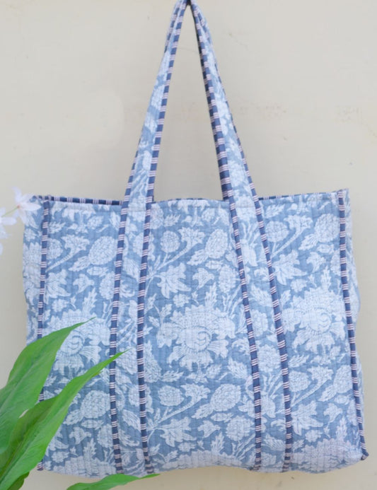 Indian 100% Cotton Vinatge Boho Stylish Tote Bag