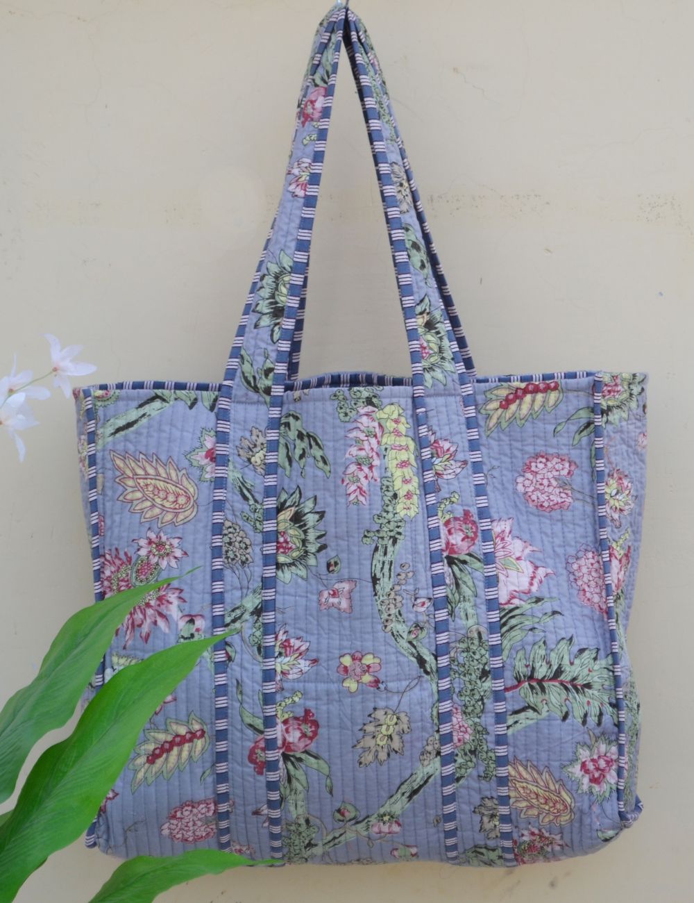 Indian Hand Block Print Cotton Women Tote Bag