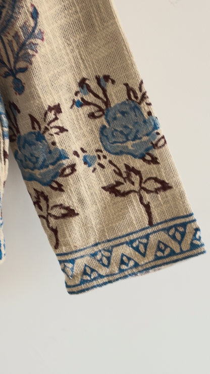 Boho Suzani Jacket One of a Kind Boho Short Coat Free Size New Indian Suzani Embroidery Jacket Women's Wear Cotton Coat